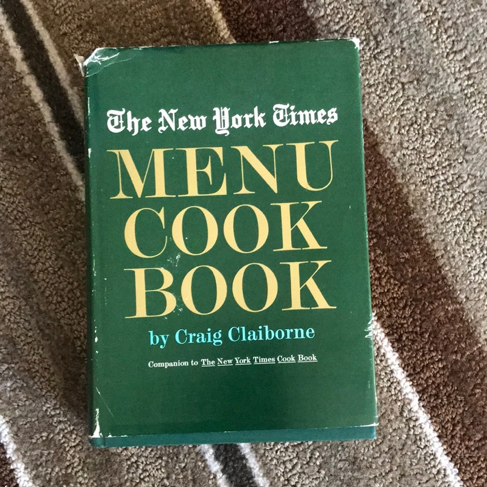 The New York Times menu cookbook by Craig Claiborne